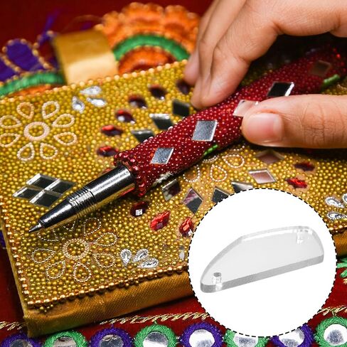 MECCANIXITY 50pcs Sew on Acrylic Irregular Mirror Piece Flat Back DIY Mirrored Rhinestones Mirror Beads for Evening Dresses Cloth Garment Black 25x11mm in Saudi Arabia