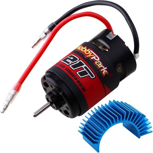 HobbyPark 35T Motor 550 Brushed Electric Engine w/Heatsink for 1/10 RC Crawler Cars Traxxas TRX4 TRX6 Axial SCX10 Redcat Gen7 Gen8 RC4WD in Saudi Arabia