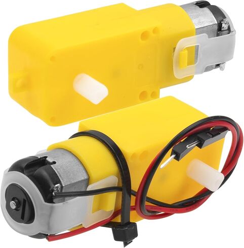 10Pcs Vgoohobby TT DC Gearbox Motor Dual Shaft 3-8V Gear Motors 200RPM Ratio 1:48 Shaft Motor with 2.54mm Wire for Arduino DIY Car Robot Toys in Saudi Arabia
