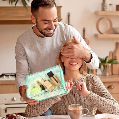 ZEEYUAN Present for Mom from Daughter Son, Gift for Wife Grandma Gifts/ 5x7 Acrylic Picture Frame Desktop Decorative Memory Photo Storage Box, Keepsake Box with Lids Jewelry Organizer in Saudi Arabia