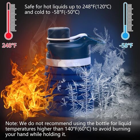 Anntrue Collapsible Water Bottle BPA Free, Food-Grade Silicone Portable Leak Proof Travel Water Bottle, 18oz in Saudi Arabia