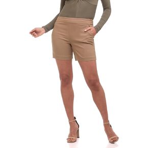 Rekucci Women's Ease into Comfort Riviera Short with Zipper Pockets