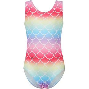 Little Girls Mermaid Rainbow Ballet Dance Outfits - Gymnastics Leotard Tutu Dress Dance Costume for Kids 3-12 Years in Kuwait