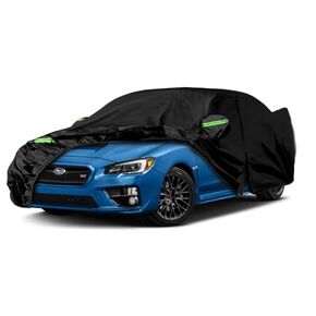 Car Cover Compatible with Hummer H2 SUV 2002-2009,6-Layers 210T Windproof All Weather Waterproof UV Sun Protection Snow Dust Storm Resistant with Straps Outdoor Covers