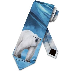 Three Rooker Polar Bear Ties Mens Animal Necktie Tie