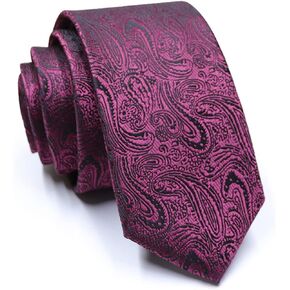 Mens Ties Business Wedding Formal Designer Neckties, Polyester Silk Jacquard ties for Men Boys
