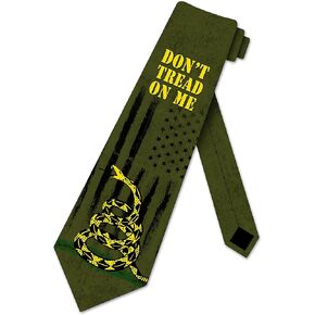 Dont Tread on Me Tie Mens American Flag Tie