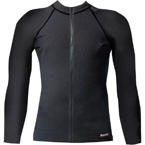 Aeroskin Raglan Long Sleeve Shirt with Color Accents, Fuzzy Collar and Front Zip in Kuwait