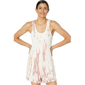 Lucky Brand womens Sleeveless Square Neck Short Romper