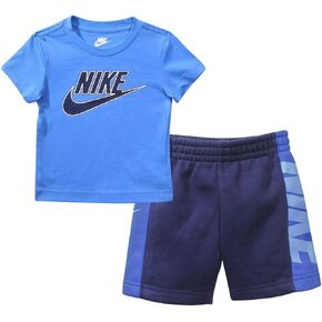 Nike Boy's Sportswear Amplify T-Shirt and Shorts Set (Toddler/Little Kids) Midnight Navy 6 Little Kid