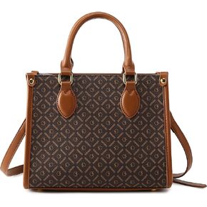 Queenoris Retro Tote Bag for Women, Top-handle Shoulder Handbag Designer Pureses satchel