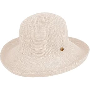 Peter Grimm Women's Priscilla Packable Polyester Sun Hat with 2.75" Brim