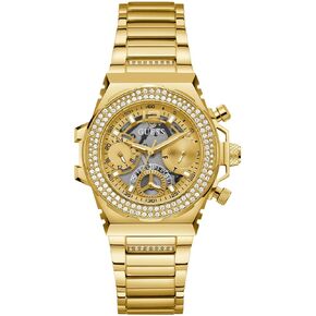 GUESS Ladies 36mm Watch - Gold Tone Strap Champagne Dial Gold Tone Case
