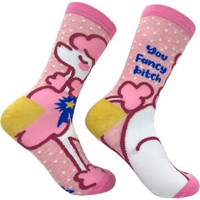 Women's You Fancy Bitch Socks Funny Offensive Fabulous Dog Joke Footwear