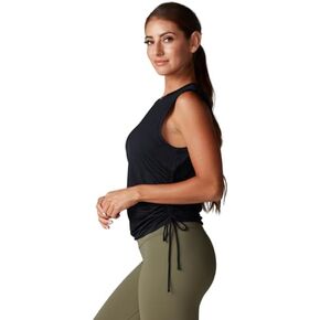 TAVI NOIR Women’s Crop Tank | Quick Drying | High Spandex for Shape Retention | Cropped Workout Top for Barre