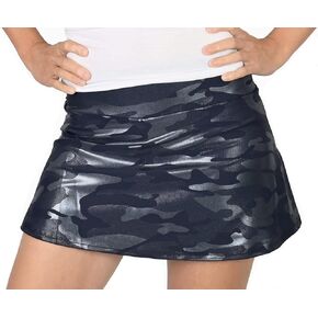 تنورة تنس مموهة باللون الأزرق الداكن | بيكلبول سكورت | شورت رياضي (متوسط ​​(8-10)، م) in Kuwait