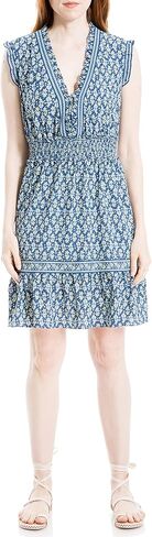 Max Studio Women's Ruffle Smocked Waist Short Dress in Saudi Arabia