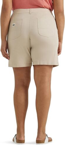 Lee Women's Plus Size Ultra Lux Comfort with Flex-to-go Utility Bermuda Short in Saudi Arabia