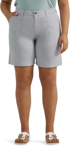 Lee Women's Plus Size Ultra Lux Comfort with Flex-to-go Utility Bermuda Short in Saudi Arabia