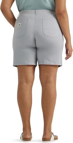 Lee Women's Plus Size Ultra Lux Comfort with Flex-to-go Utility Bermuda Short in Saudi Arabia
