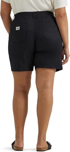 Lee Women's Plus Size Ultra Lux Comfort with Flex-to-go Utility Bermuda Short in Saudi Arabia