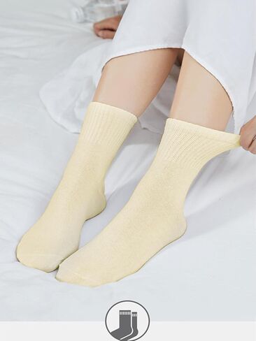 IRRIDF Pack of 5 Compressed Ankle Sports Socks,5-color Middle Cut Socks for Men & Women Running Travel in Saudi Arabia