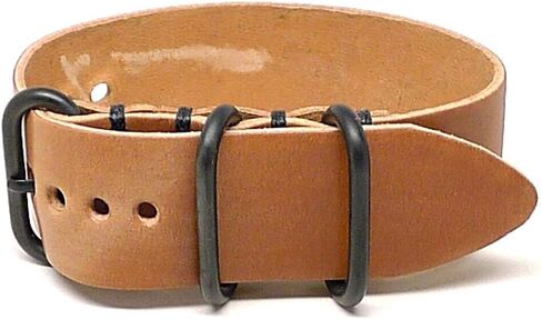 DaLuca MADE IN USA Shell Cordovan 1 Piece Military Watch Strap (PVD Buckle) 18mm 20mm 22mm 24mm 26mm in Saudi Arabia