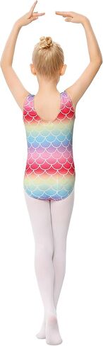 Little Girls Mermaid Rainbow Ballet Dance Outfits - Gymnastics Leotard Tutu Dress Dance Costume for Kids 3-12 Years in Kuwait
