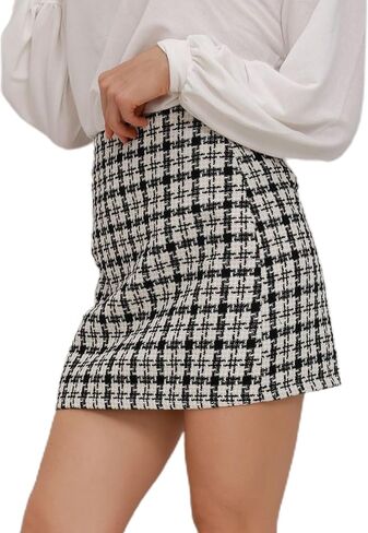 تنورة SOFIA'S Choice للسيدات منقوشة صغيرة من التويد بخصر عالٍ، تنانير ضيقة in Kuwait