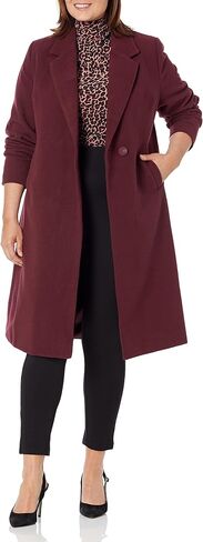 CITY CHIC PLUS SIZE COAT EFFORTLESS CHIC, IN OXBLOOD, SIZE, XL in Saudi Arabia