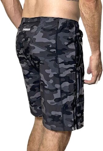 Running Shorts - 7 inch Quick Dry Black Sport Shorts with Inseam and Zipper Pockets for Running, Gym,Fitness,Training in Saudi Arabia