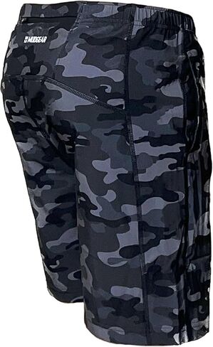 Running Shorts - 7 inch Quick Dry Black Sport Shorts with Inseam and Zipper Pockets for Running, Gym,Fitness,Training in Saudi Arabia