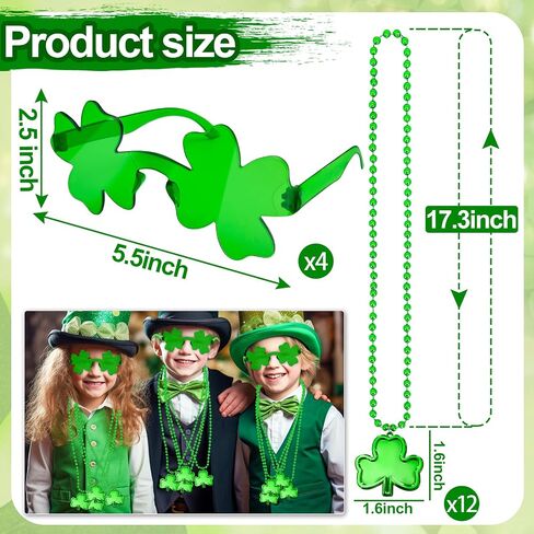 TURNMEON St. Patricks Day Accessories 16 Pack  Costume Party Accessories for Womens  Mens in Kuwait