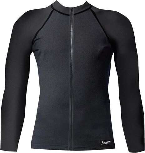 Aeroskin Raglan Long Sleeve Shirt with Color Accents, Fuzzy Collar and Front Zip in Kuwait