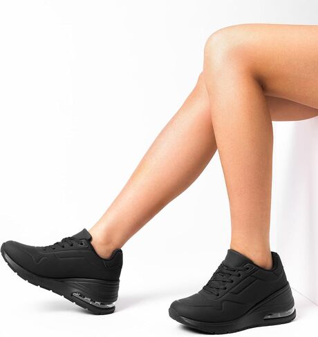 DREAM PAIRS النساء منصة إسفين المشي أحذية مكتنزة عالية الكعب وسادة هوائية عارضة أزياء حذاء رياضة. in Saudi Arabia