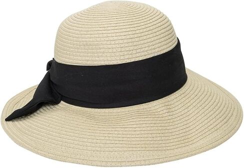 Floppy Sun Hat for Women - Summer Straw Wide Brim Beach Travel Foldable Hats in Saudi Arabia