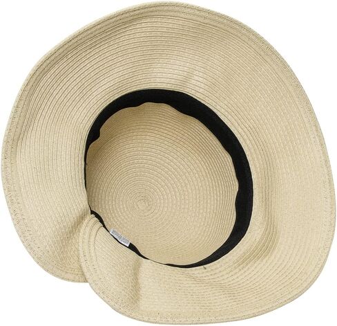 Floppy Sun Hat for Women - Summer Straw Wide Brim Beach Travel Foldable Hats in Saudi Arabia