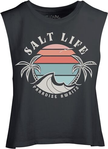 Salt Life Women's Paradise Bound Cropped Muscle Tank Top in Saudi Arabia