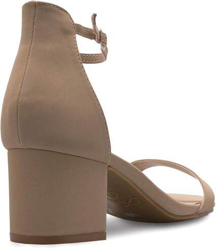 OLIVIA K Women's Ankle Strap Kitten Heel ? Adorable Low Block Metal Heel in Saudi Arabia