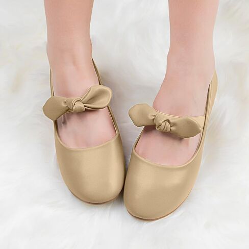 Girls Dress Shoes Mary Jane Wedding Party Shoes Flower Bridesmaids Princess Shoes Ballet Flat (Toddler/Little Kid/Big Kid) in Saudi Arabia