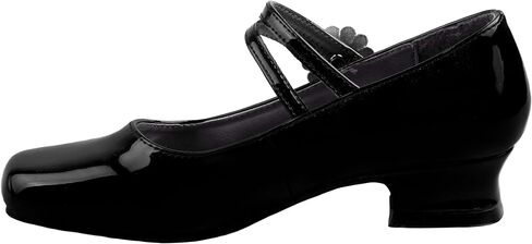 JOSMO Girl's Amelia Ballet Flat, Black Patent, 12 Medium US Little Kid in Saudi Arabia