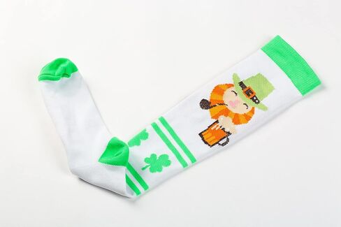 جوارب LEOSTEP لعيد القديس باتريك، زينة جوارب ضغط للعطلات الخضراء، جوارب عالية للركبة تدعم الساق in Kuwait