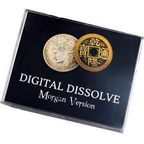 Digital Dissolve (Morgan Version) Magic Tricks Coin Visually Change Magia Magician Close Up Illusions Gimmick Props Mentalism
