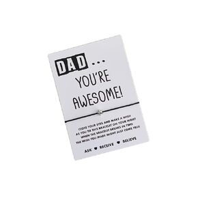 Gift for Dad | Dad wish bracelet | Daddy gift | Gift for Daddy | Awesome dad card