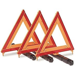 Custer Products EMT3-KIT-1 Emergency Warning Triangle Kit (3 Triangles)