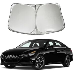 Car Windshield Sun Shade Sunshade Compatible with Hyundai Kona 2018-2024 Elantra 2021-2024 Sonata 2020-2024 Accessories, Car Front Window Sun Shield