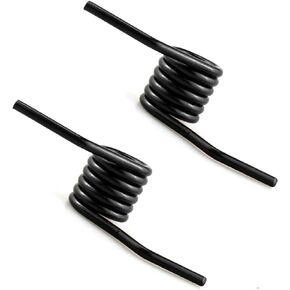 Pair of Black Torsion Handle Return Springs for Floor Jacks - Hydraulic Jack Handle Springs with Horizontal Torsion Spring Design - Essential Jack Accessories