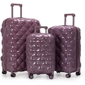 Travelers Club Women's Alluring 3 Piece Luggage Set, Basil