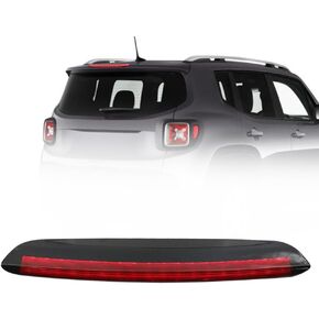 High Mounted Third Brake Light Compatible with Jeep Renegade 2015-2023, LED Rear Center 3rd Stop Lamp Replacement Part (OE: 68247167AA)