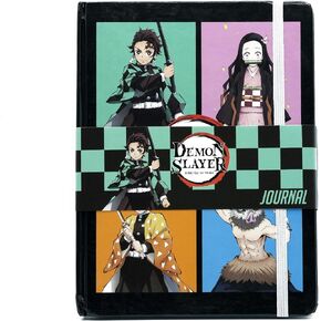 Surreal Entertainment Demon Slayer Hardcover Notebook | Sketchbook Journal, Work Memo Notepad With Lined Paper, Travel Diary | Supplies For Classroom, College| Anime Gifts